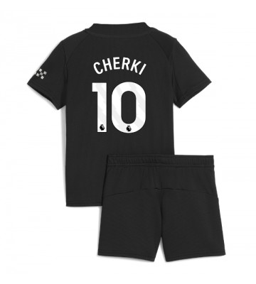 Manchester City Rayan Cherki #10 Seconda Maglia Bambino 2025-26 Manica Corta (+ Pantaloni corti)